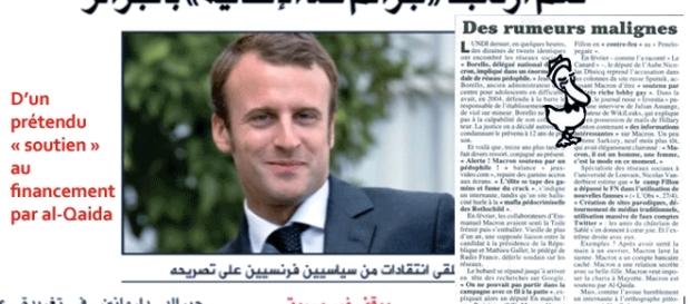 Après avoir prétendu qu'Emmanuel Macron était le candidat d'al-Qaida, la fachosphère a annoncé que les islamistes finançaient En Marche Après avoir prétendu qu'Emmanuel Macron était le candidat d'al-Qaida, la fachosphère a annoncé que les islamistes finançaient En Marche