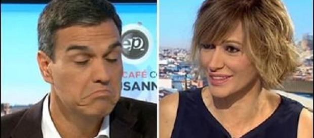Pedro Sánchez y Susanna Griso en Espejo Público Pedro Sánchez y Susanna Griso en Espejo Público