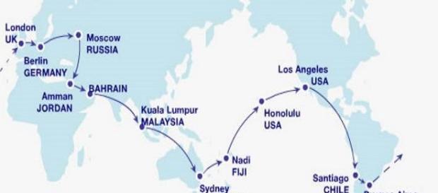 Un itinerario di viaggio per fare il giro del mondo Un itinerario di viaggio per fare il giro del mondo