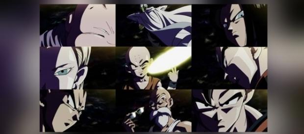 Imagen con todos los miembros del equipo del universo 7. Imagen con todos los miembros del equipo del universo 7.