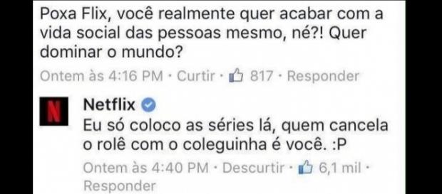 Netflix tem ganhado grande espaço nas redes sociais Netflix tem ganhado grande espaço nas redes sociais