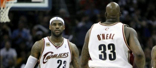 Shaquille O'Neal and LeBron James Photos Photos - Boston Celtics v ... - zimbio.com Shaquille O'Neal and LeBron James Photos Photos - Boston Celtics v ... - zimbio.com