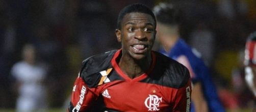 Vinicius Junior, durante un partido con el Flamengo