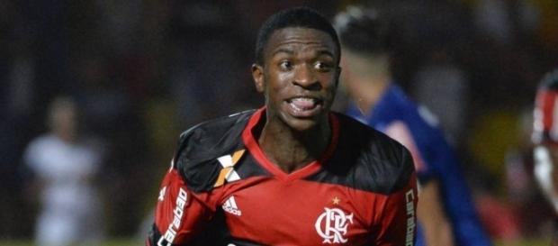 Vinicius Junior, durante un partido con el Flamengo Vinicius Junior, durante un partido con el Flamengo