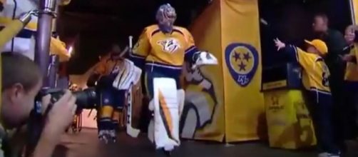 Rinne is ready for the game, HOCKEY NHL Youtube channel https://www.youtube.com/watch?v=cKAdwLLQx-g