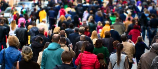 Large number of people in one particular area Large number of people in one particular area