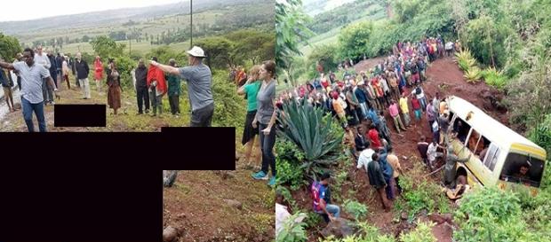 Micro-ônibus mergulhou em um barranco e matou cerca de 35 pessoas. Fotos: Facebook Micro-ônibus mergulhou em um barranco e matou cerca de 35 pessoas. Fotos: Facebook