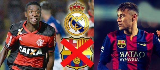 Vinicius Junior y Neymar comparativa Vinicius Junior y Neymar comparativa