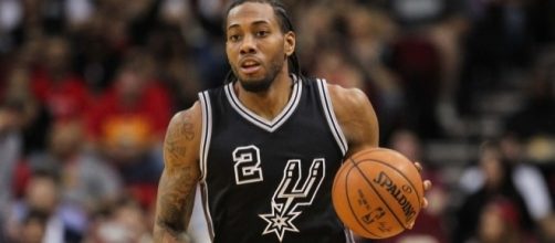 Kawhi Leonard will look to lead the Spurs to victory in Game 5 on Tuesday night. [Image via Blasting News image library/usatoday.com]