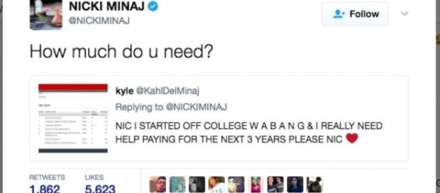 Nicki Minaj helped pay for tuition, student loans for a few lucky ... - sfgate.com Nicki Minaj helped pay for tuition, student loans for a few lucky ... - sfgate.com