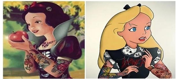 Princesas da Disney em uma versão mais moderna Princesas da Disney em uma versão mais moderna