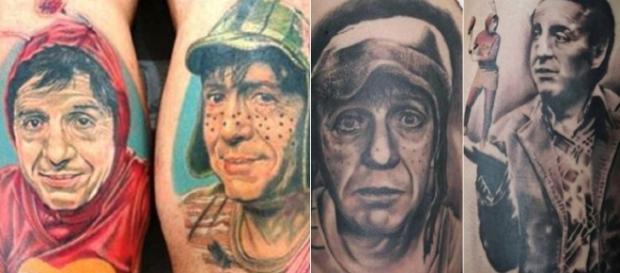 Tatuagens de Chaves e Chapolin Tatuagens de Chaves e Chapolin