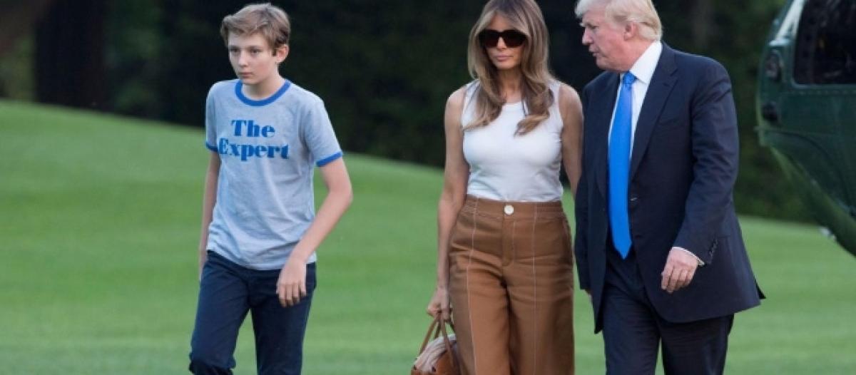 Malania And Barron Trump Move Into The White House