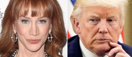 CNN fires comedian Kathy Griffin after showing photo of Trump bloody head. Photo - yahoo.com