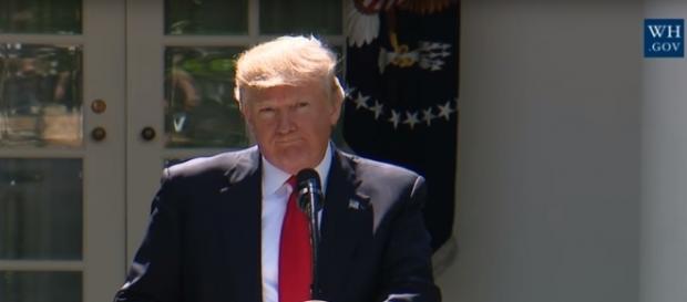 Donald Trump anuncia desde la Casa Blanca que Estados Unidos sale del Acuerdo de París. Donald Trump anuncia desde la Casa Blanca que Estados Unidos sale del Acuerdo de París.