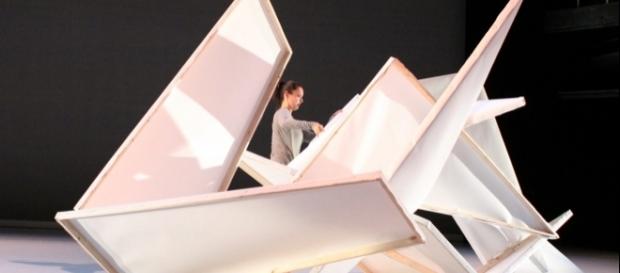 Laura focuses on the topic of failure in her latest performance. / Photo via Steven Schreiber Photography, used with permission. Laura focuses on the topic of failure in her latest performance. / Photo via Steven Schreiber Photography, used with permission.