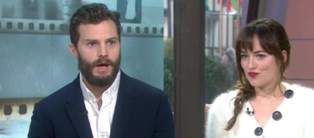 Fifty Shades' Jamie Dornan, Dakota Johnson / photo screencap from Today via Youtube Fifty Shades' Jamie Dornan, Dakota Johnson / photo screencap from Today via Youtube