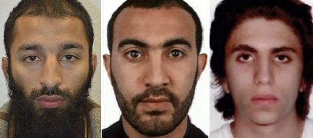 Photo left to right Butt, Redouane and Zaghba courtesy London Metropolitan police Photo left to right Butt, Redouane and Zaghba courtesy London Metropolitan police