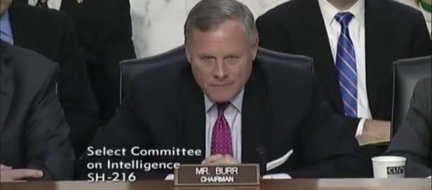 Sen. Richard Burr (R-N.C.) chariman of the Senate Intelligence Committee. / Photo by SenatorRichardBurr via YouTube: https://youtu.be/24KUW1B6ZaE Sen. Richard Burr (R-N.C.) chariman of the Senate Intelligence Committee. / Photo by SenatorRichardBurr via YouTube: https://youtu.be/24KUW1B6ZaE