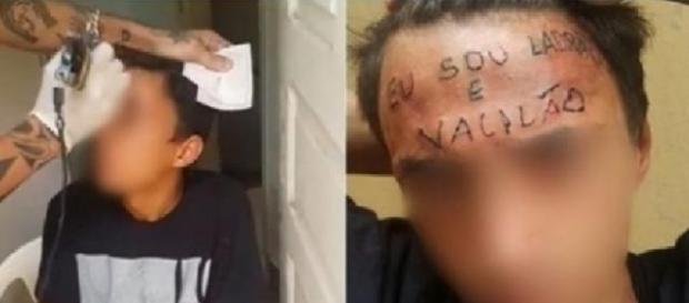 Tatuador é preso por tortura após escrever 'eu sou ladrão e vacilão' na testa de adolescente no ABC Tatuador é preso por tortura após escrever 'eu sou ladrão e vacilão' na testa de adolescente no ABC