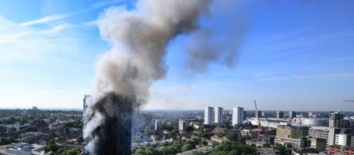 Fire at West London's Grenfell Tower - image Blasting News library