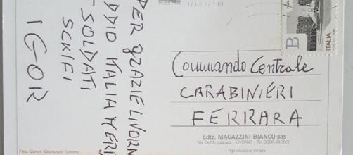 Igor scrive una cartolina ai carabinieri di Ferrara. "Addio Italia ... - agenpress.it