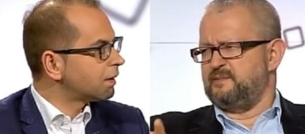 Michał Szczerba oraz Rafał Ziemkiewicz (źródło: youtube.com). Michał Szczerba oraz Rafał Ziemkiewicz (źródło: youtube.com).