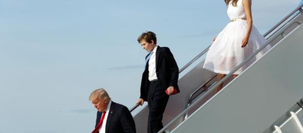 President Donald Trump, first lady Melania Trump and their son Barron Trump at White House (Youtube screen grab) President Donald Trump, first lady Melania Trump and their son Barron Trump at White House (Youtube screen grab)