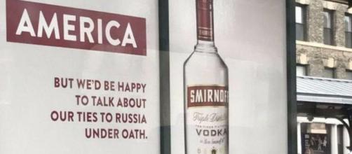 The Smirnoff ad campaign poked fun at Trump's alleged Russian ties