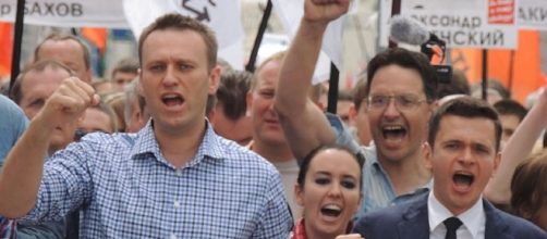 Bogomolov.PL Alexey Navalny, Anna Veduta and Ilya Yashin at Moscow rally CC BY-SA 3.0 via wiki