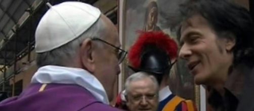 L'incontro di Pietro Orlandi con Papa Francesco. Foto di repubblica.it