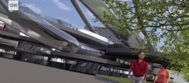 700 mph in a tube: The Hyperloop experience/ via CNN Money Youtube 700 mph in a tube: The Hyperloop experience/ via CNN Money Youtube