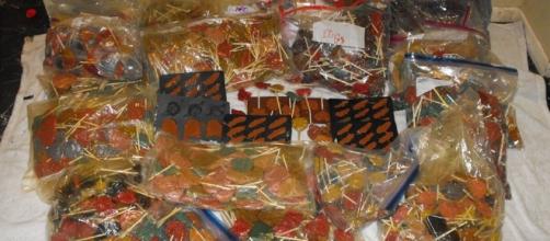Drug-laced lollipops - Photo courtesy Harris County Sheriff's Office