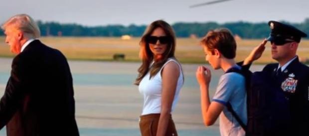 Melania Trump Touches Down in the White House/ Celebrities TV via Youtube Melania Trump Touches Down in the White House/ Celebrities TV via Youtube