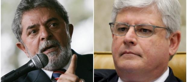 Polícia Federal envia ao procurador-geral da República inquérito, Rodrigo Janot, referente à palestras do ex-presidente Lula (à esq.) Polícia Federal envia ao procurador-geral da República inquérito, Rodrigo Janot, referente à palestras do ex-presidente Lula (à esq.)