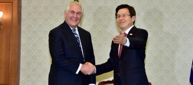 Secretary of State meets with South Korean acting president, March 2017 | via State Department Secretary of State meets with South Korean acting president, March 2017 | via State Department