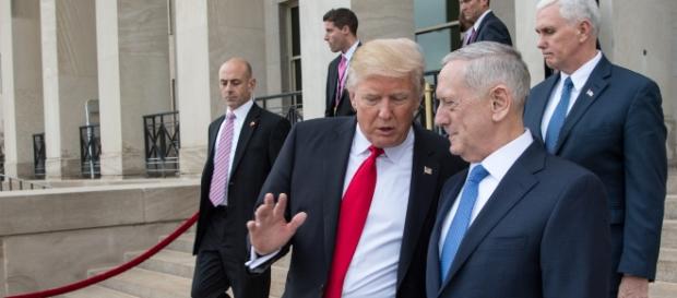 Trump and Mattis outside of the Pentagon | Flickr Trump and Mattis outside of the Pentagon | Flickr