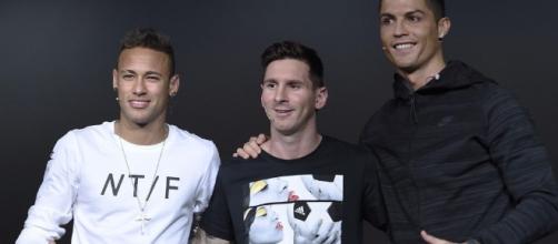 Neymar, Cristiano Ronaldo y Leo Messi
