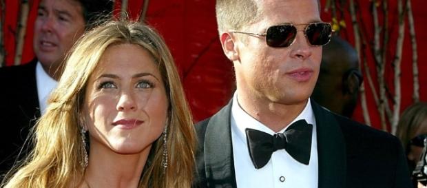 Brad Pitt e Jennifer Aniston insieme quando erano marito e moglie Brad Pitt e Jennifer Aniston insieme quando erano marito e moglie
