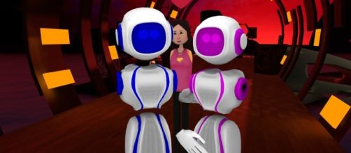 A Welsh couple got married using virtual reality. Photograph courtesy of: AltspaceVR/Twitter