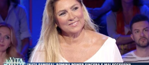 Romina Power ospite a 'La Vita in Diretta'.