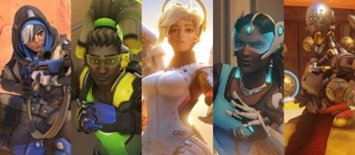 Support heroes from Blizzard's Overwatch
