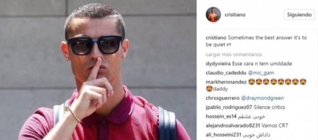 Cristiano Ronaldo. Imagen: www.instagram.com/cristiano/ Cristiano Ronaldo. Imagen: www.instagram.com/cristiano/