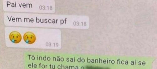 Menino abusado pede ajuda ao pai