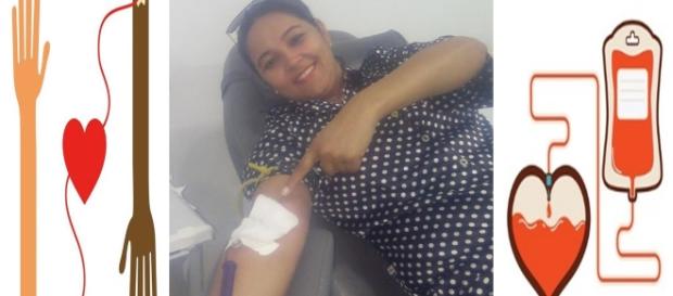 Foto de Layane Vieira doando sangue no Hemocentro de Rio Branco, Acre Foto de Layane Vieira doando sangue no Hemocentro de Rio Branco, Acre