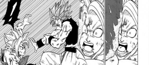 Goku utiliza el "Hakai" contra Zamasu. Goku utiliza el "Hakai" contra Zamasu.