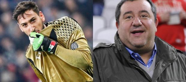 Donnarumma e il suo procuratore Mino Raiola Donnarumma e il suo procuratore Mino Raiola
