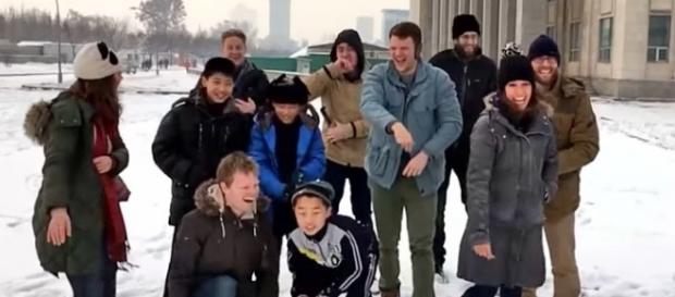 Photo Otto Warmbier and his group in North Korea screen capture from Inside Edition video Photo Otto Warmbier and his group in North Korea screen capture from Inside Edition video