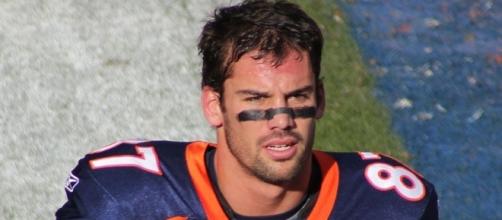 Eric Decker suited up for four years with the Denver Broncos -- Jeffrey Beall via WikiCommons
