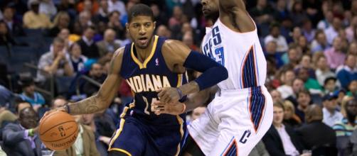 Paul George of the Indiana Pacers in action (Via WikiMedia)
